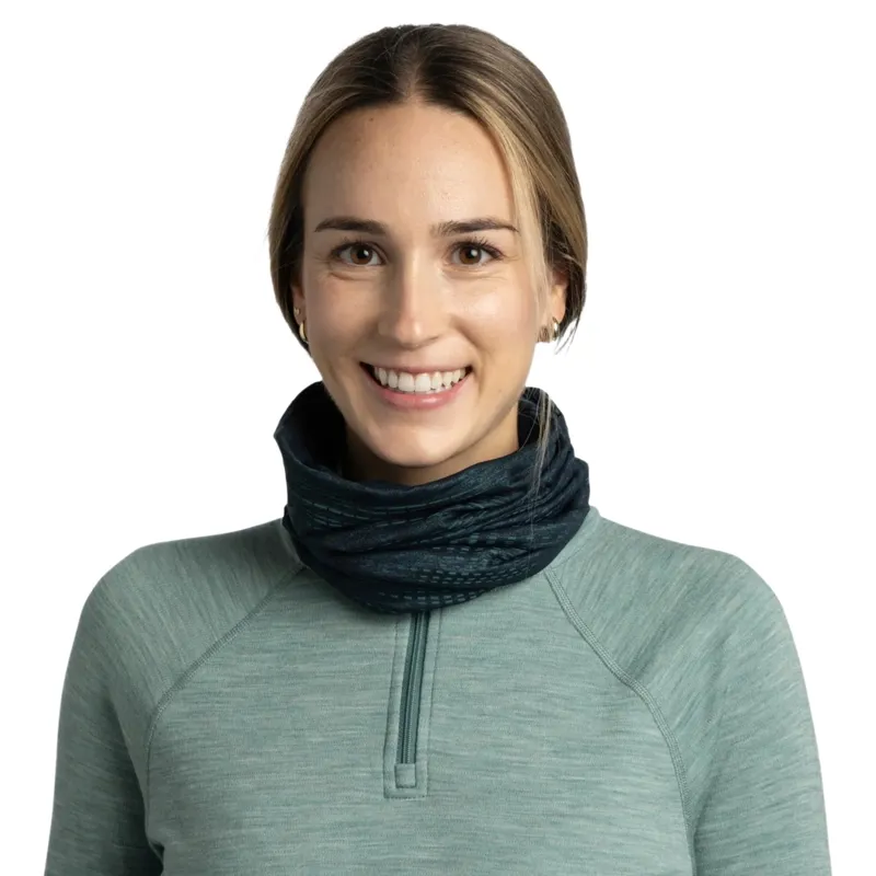 Buff Dryflx Neckwear in Solid Teal-4