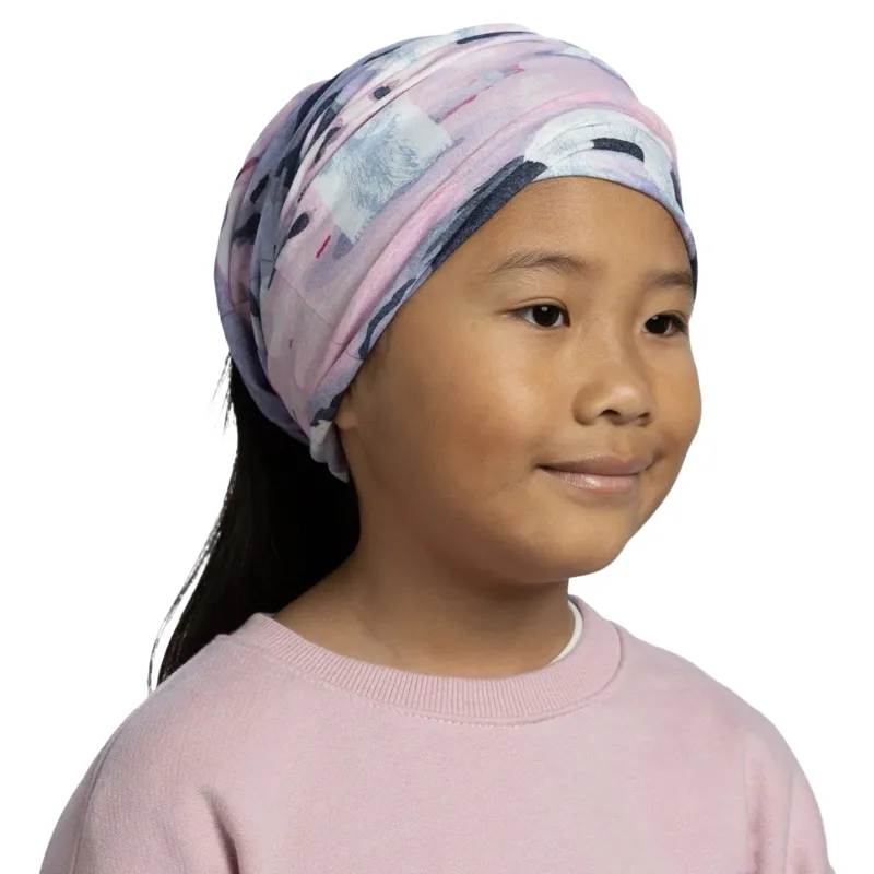 Buff Kids Original Ecostretch Yoki Mauve Neck Gaiter Accessory in Grape Ice-3