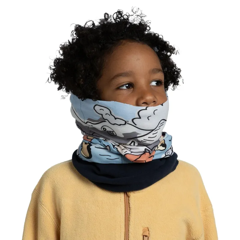 Buff Kids Polar Teyt Neckwear in Blue-3