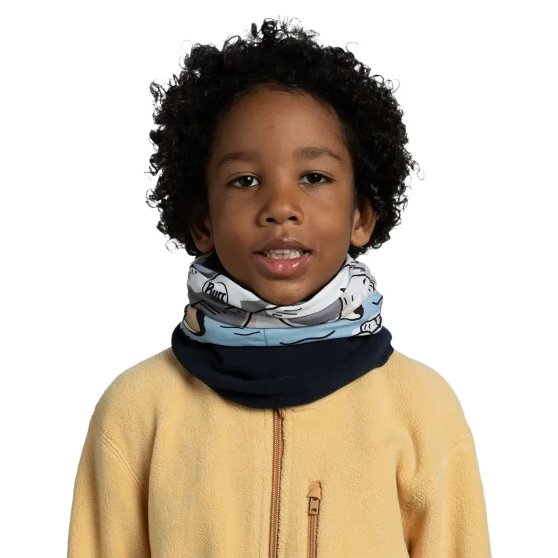 Buff Kids Polar Teyt Neckwear in Blue-2