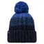 Buff Knitted and Fleece Band Beanie Akna in Night Blue