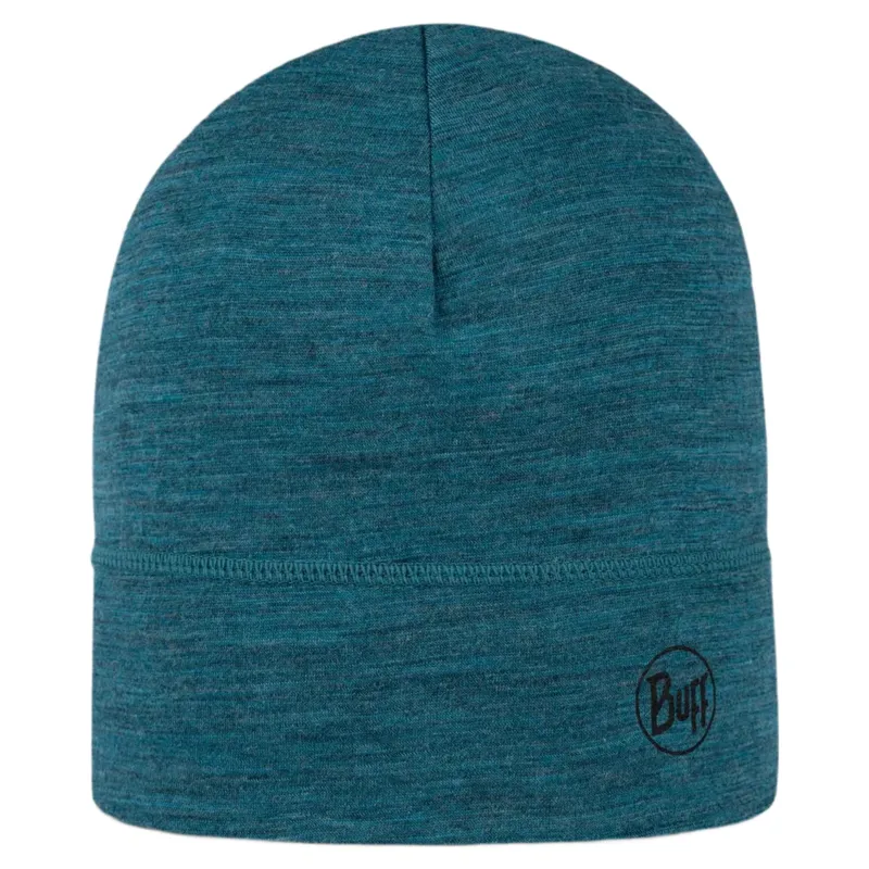 Buff Lightweight Merino Wool Hat in Solid Teal