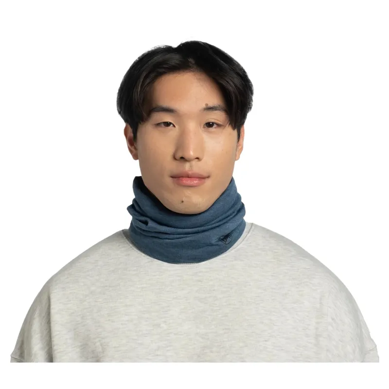Buff Merino Midweight Neckwear in Melange Tempest-2