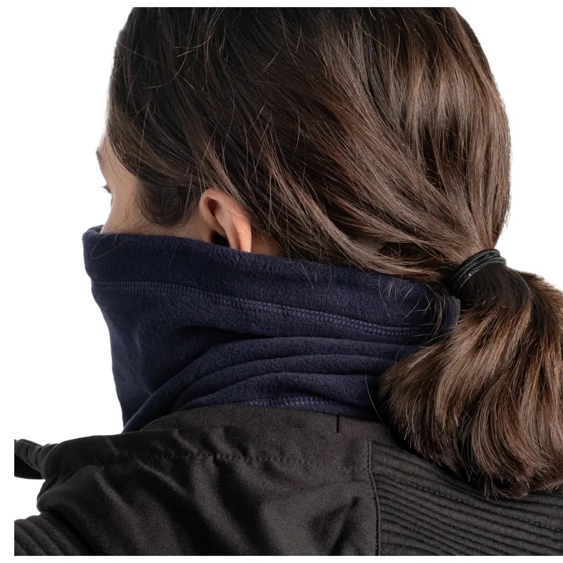 Buff Polar Neckwarmer in Solid Dark Navy-7