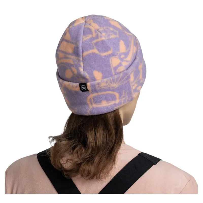 Buff Polar Prints Beanie in Leta Grape Ice-3