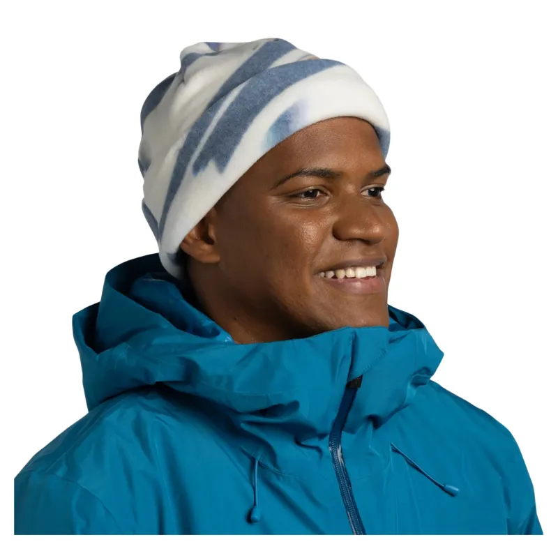 Buff Polar Prints Logel Beanie in Navy-2