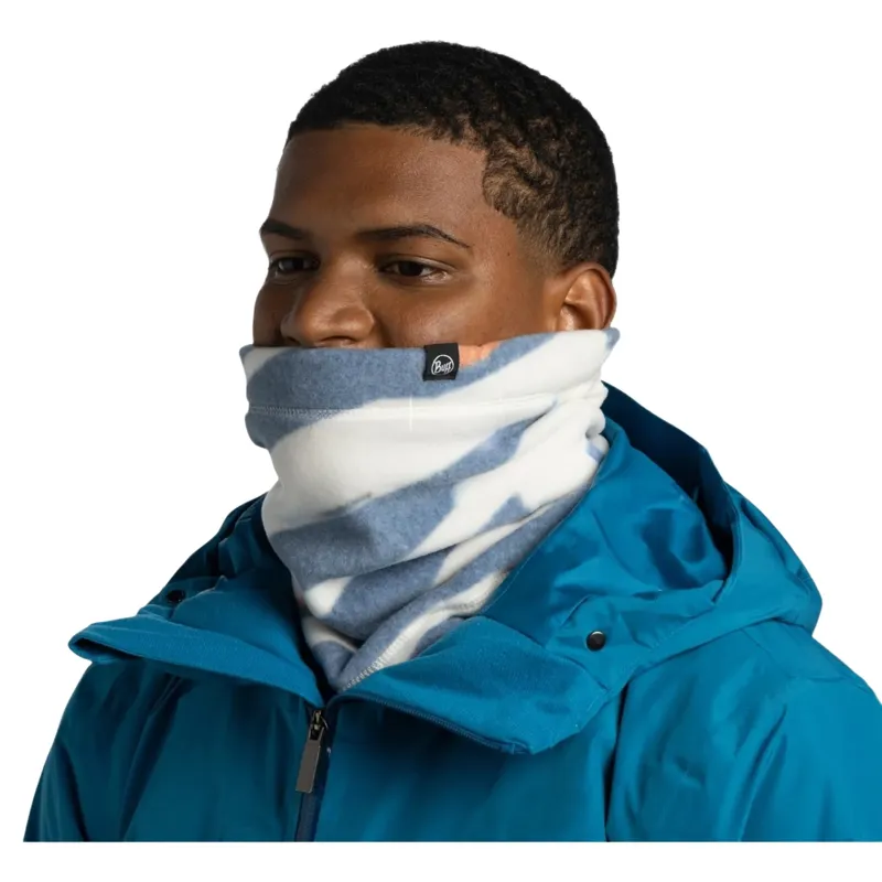 Buff Polar Prints Logel Neck Warmer in Navy-3