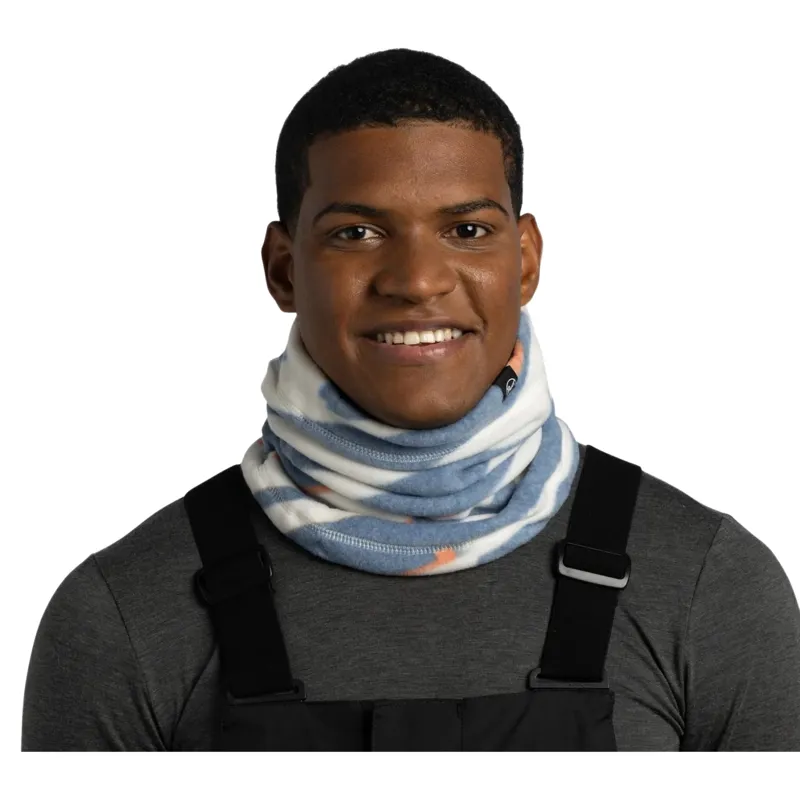 Buff Polar Prints Logel Neck Warmer in Navy-2