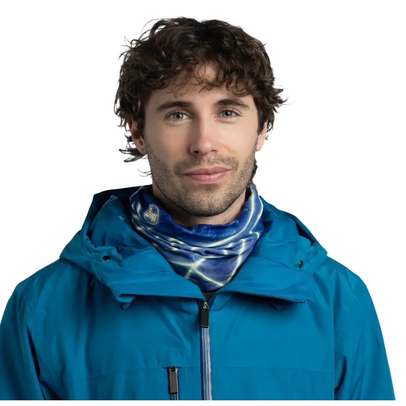 Buff Thermonet Aroll Neck Gaiter in Royal Blue-2