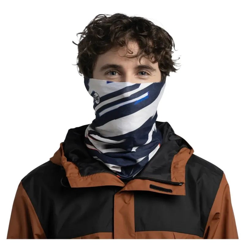 Buff Thermonet Logel Neck Gaiter in Navy-2