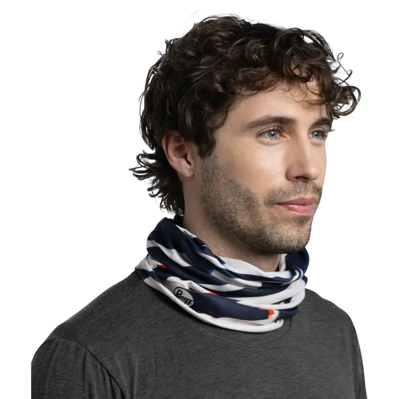 Buff Thermonet Logel Neck Gaiter in Navy-3