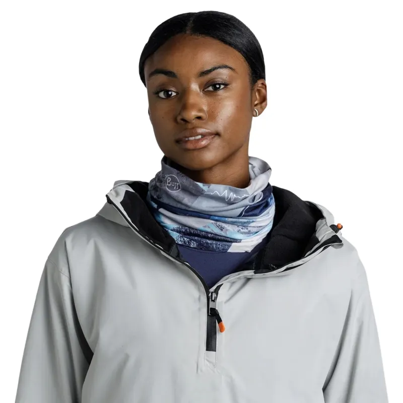 Buff Thermonet Synth Neck Gaiter in Blue-2