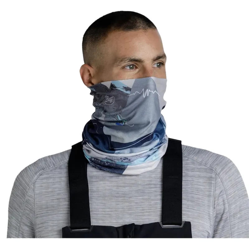 Buff Thermonet Synth Neck Gaiter in Blue-4