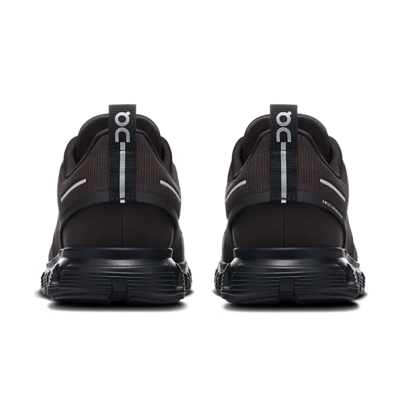 On Mens Cloud 6 Waterproof Shoes in Espresso / Black-3