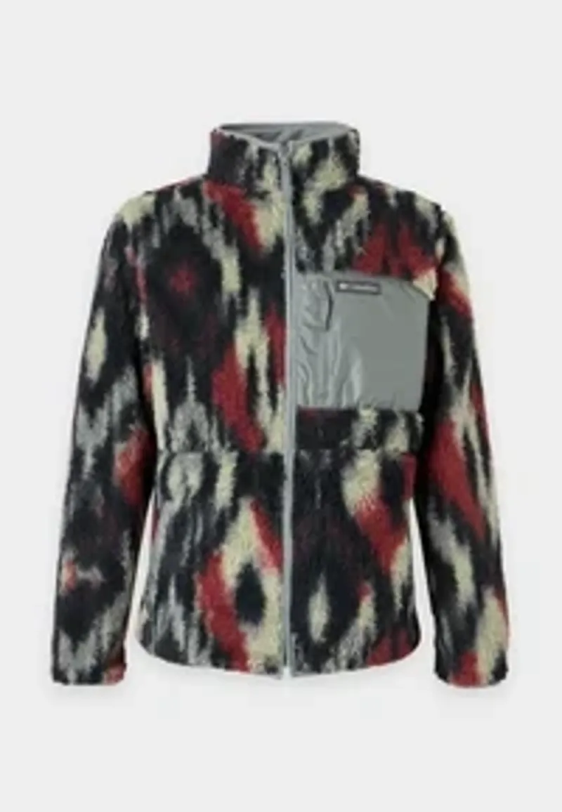 Columbia Men's Winter Pass Reversible Sherpa Fleece Jacket in Red Oxide Full Blur / Sedona Sage-3