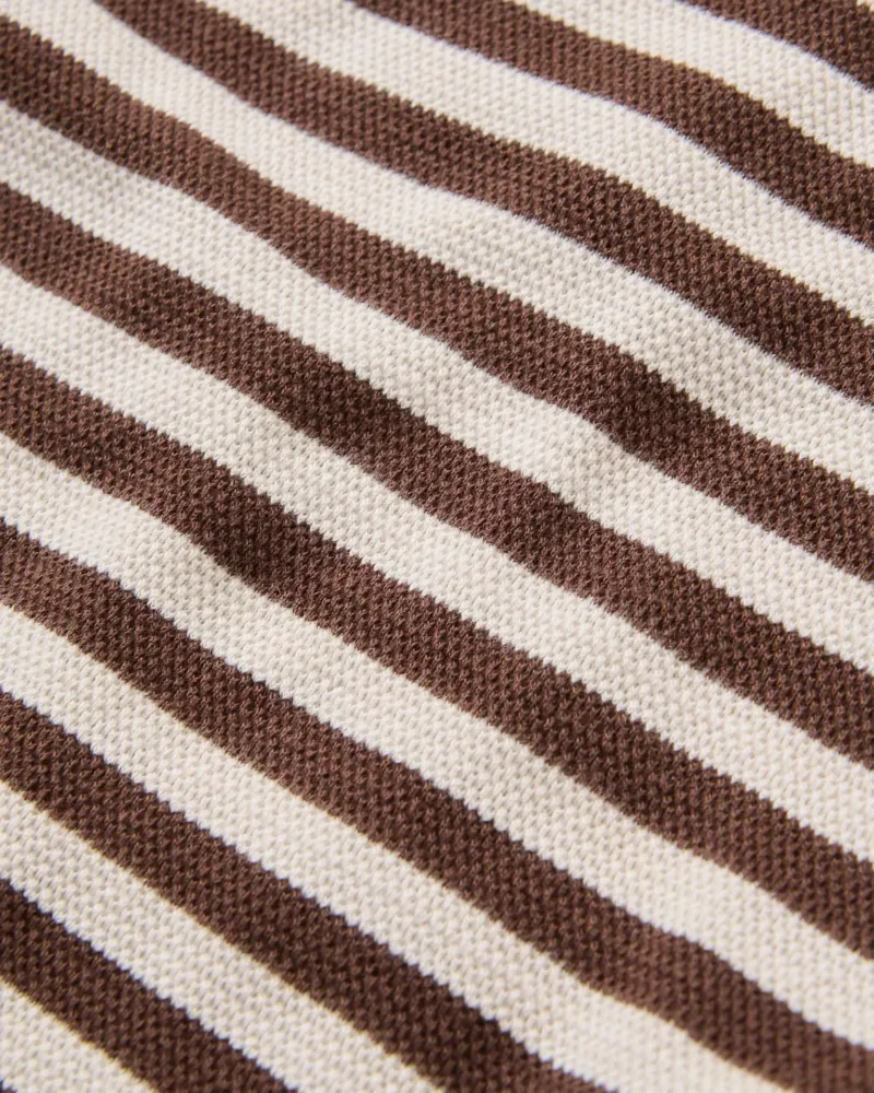 Passenger Womens Panorama Striped L/S T-Shirt in Chestnut-4