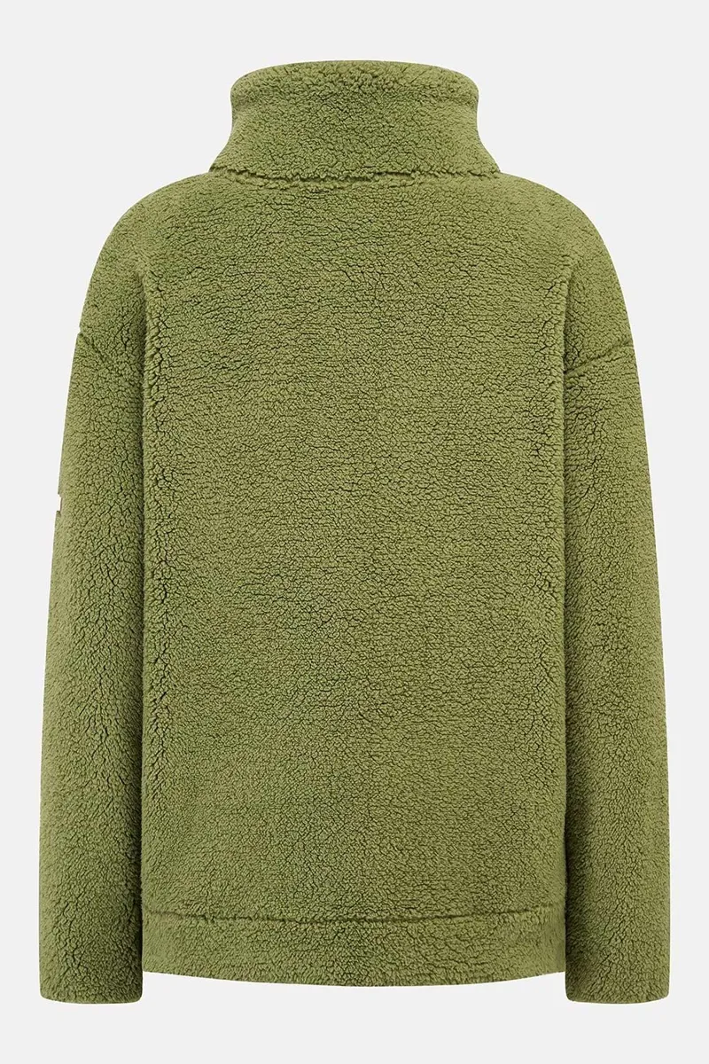 Lighthouse Women's Coast Half Zip Fleece in Moss-2