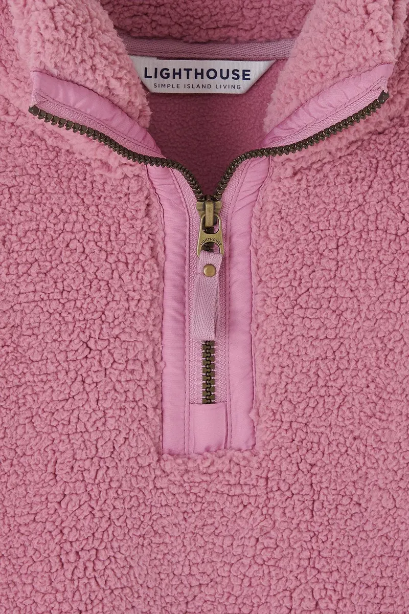 Lighthouse Women's Coast Half Zip Fleece in Berry-5