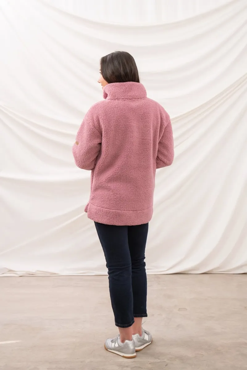 Lighthouse Women's Coast Half Zip Fleece in Berry-6