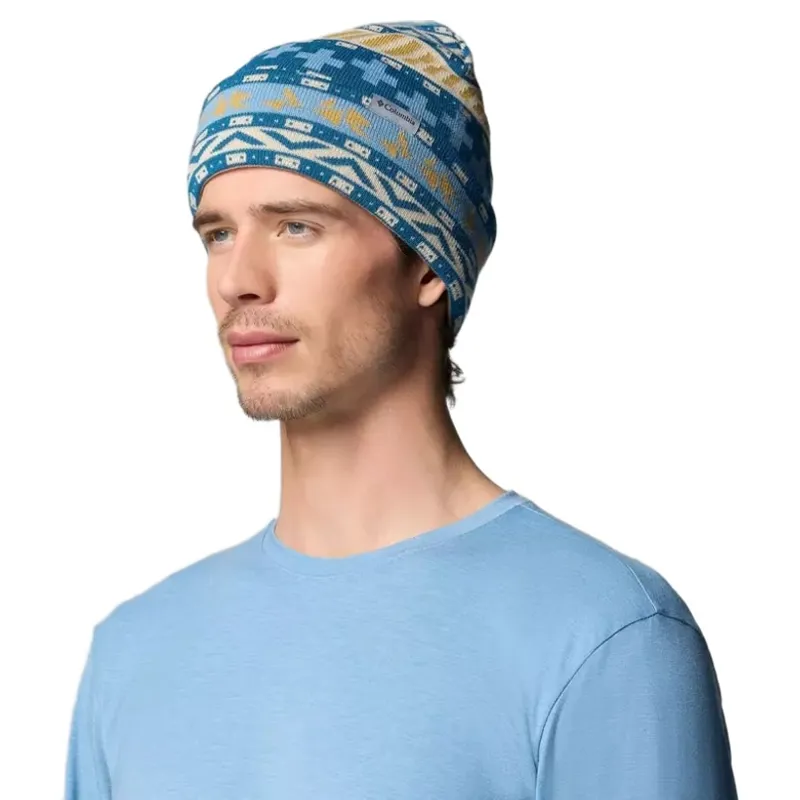 Columbia Jacquard Beanie in Phoenix Blue / Wizard Island