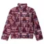 Columbia Kids Helvetia II Printed Half Snap Fleece in Antique Mauve Geomix / Mineral Pink