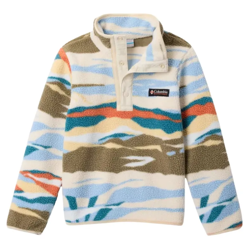 Columbia Kids Helvetia II Printed Half Snap Fleece in Chalk Rogue Valley