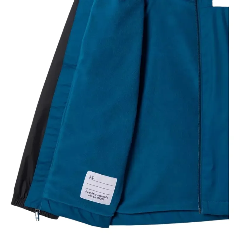 Columbia Kids Rainy Trails III Fleece Lined Jacket in Phoenix Blue / Black-1