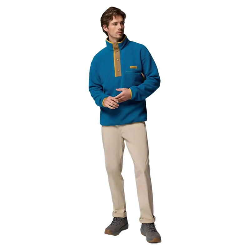 Columbia Men's Helvetia II Half Snap Fleece in Phoenix Blue
