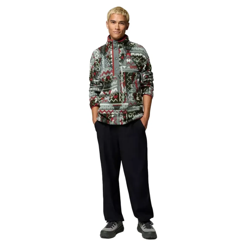 Columbia Men's Helvetia II Printed Half Snap Fleece in Sedona Sage Geomix