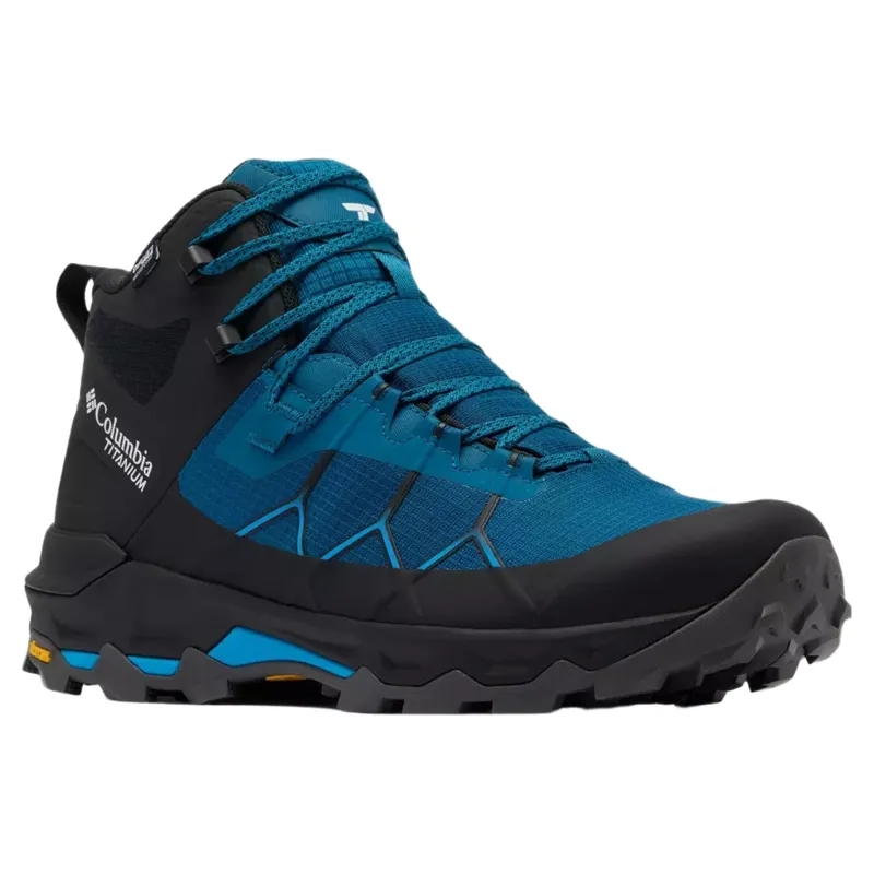 Columbia Men's Peakfreak Titanium Outdry Mid Hiking Shoes in Phoenix Blue / Compass Blue