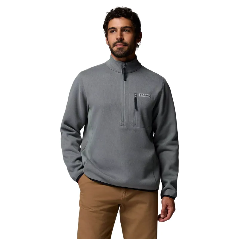 Columbia Men's Sweater Weather Half Zip Fleece in Sedona Sage