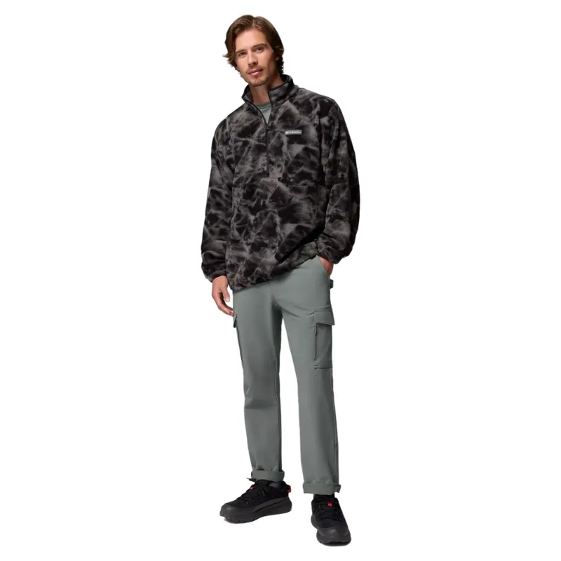 Columbia Men's Timber Crest MTR Fleece Printed Half Zip in Sedona Sage / Icypeaks