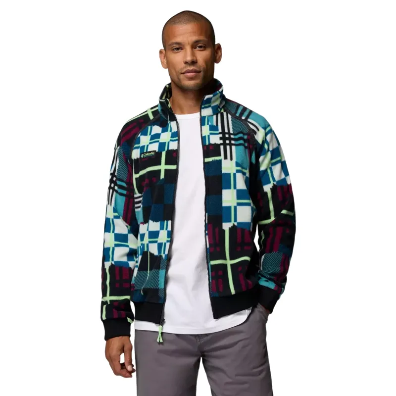 Columbia Mens Bugaboo 1986 Liner Jacket in Teal / Plaidpatch / Black