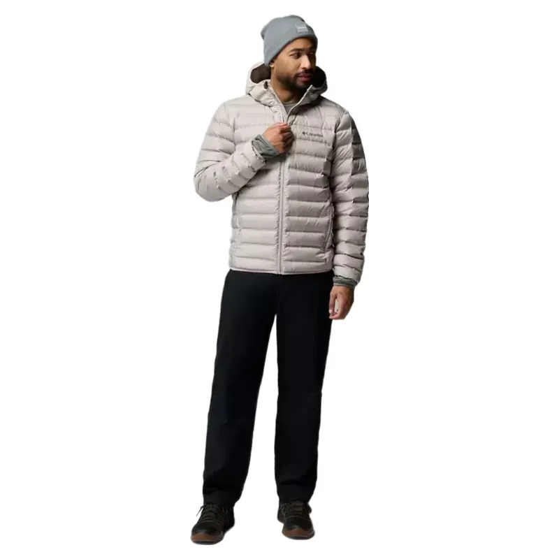 Columbia Mens Lake 22 II Down Hooded Jacket in Flint Grey