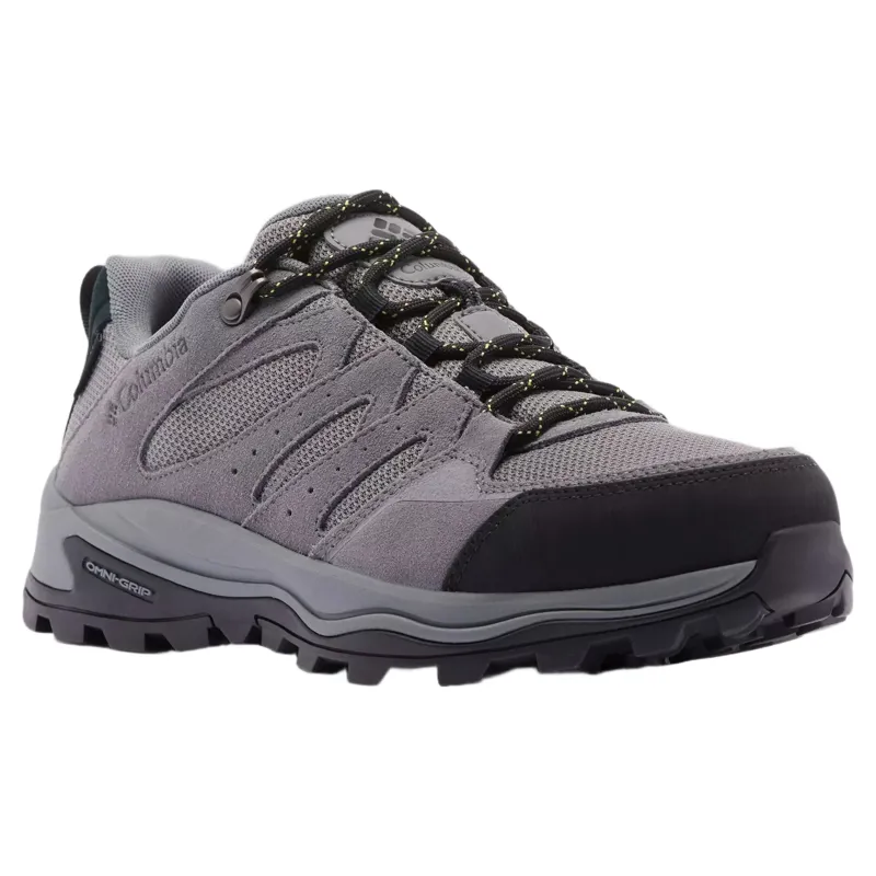 Columbia Mens Redmond IV Low Waterproof Shoe in Ti Grey Steel / Firefly