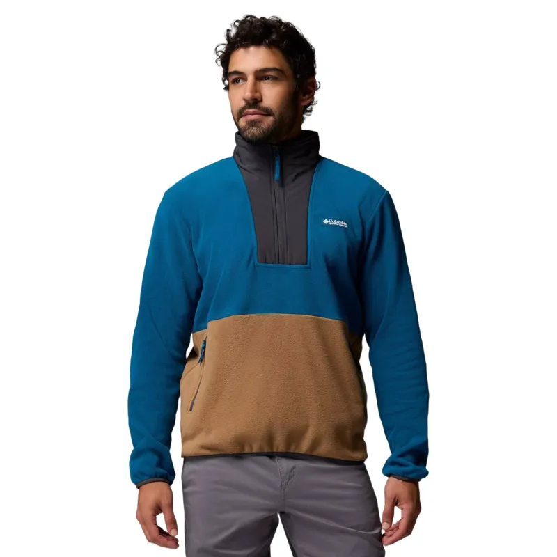 Columbia Mens Sequoia Grove II Half Zip Fleece in Phoenix Blue / Delta / Shark