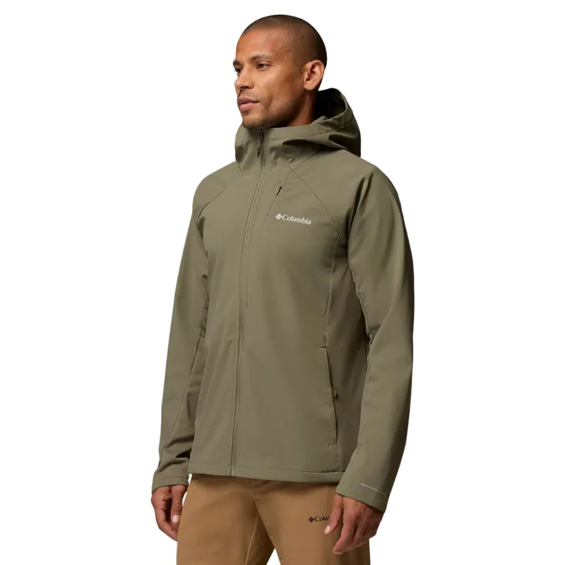 Columbia Mens Trailborne Softshell Jacket in Stone Green