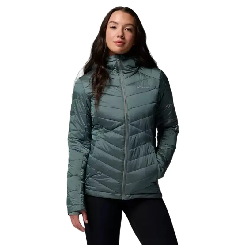 Columbia Women's Joy Peak II Hooded Insulated Jacket in Sedona Sage Shine