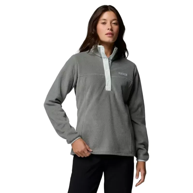 Columbia Womens Benton Springs 1/2 Snap Pull Over II Fleece in Sedona Sage / Tea Light