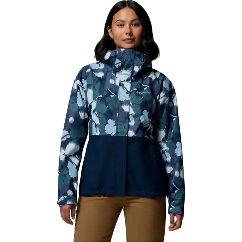Columbia Womens Hikebound Printed Jacket in Collegiate Navy