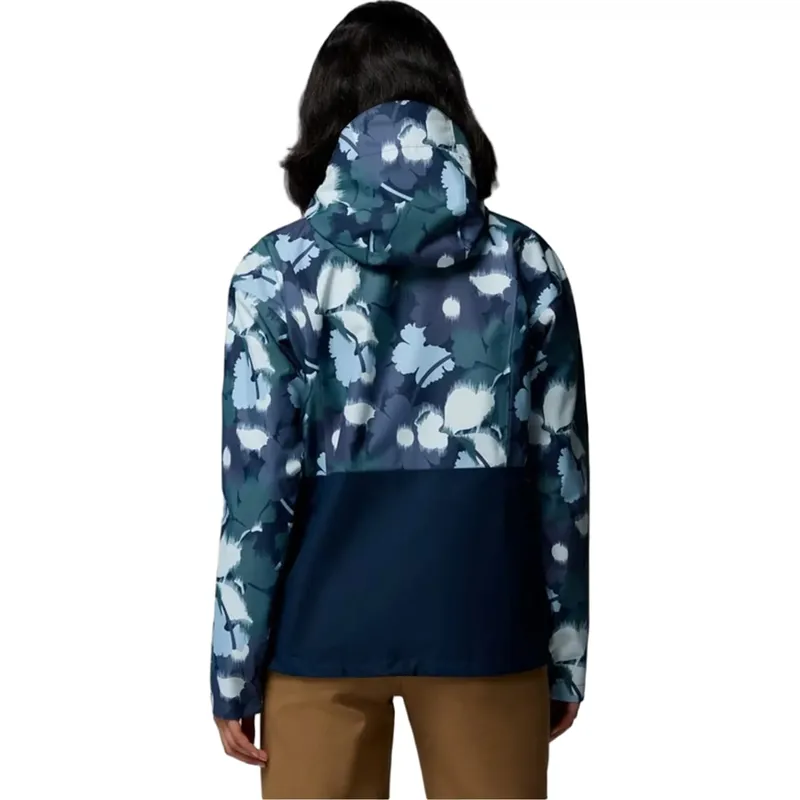 Columbia Womens Hikebound Printed Jacket in Collegiate Navy-1