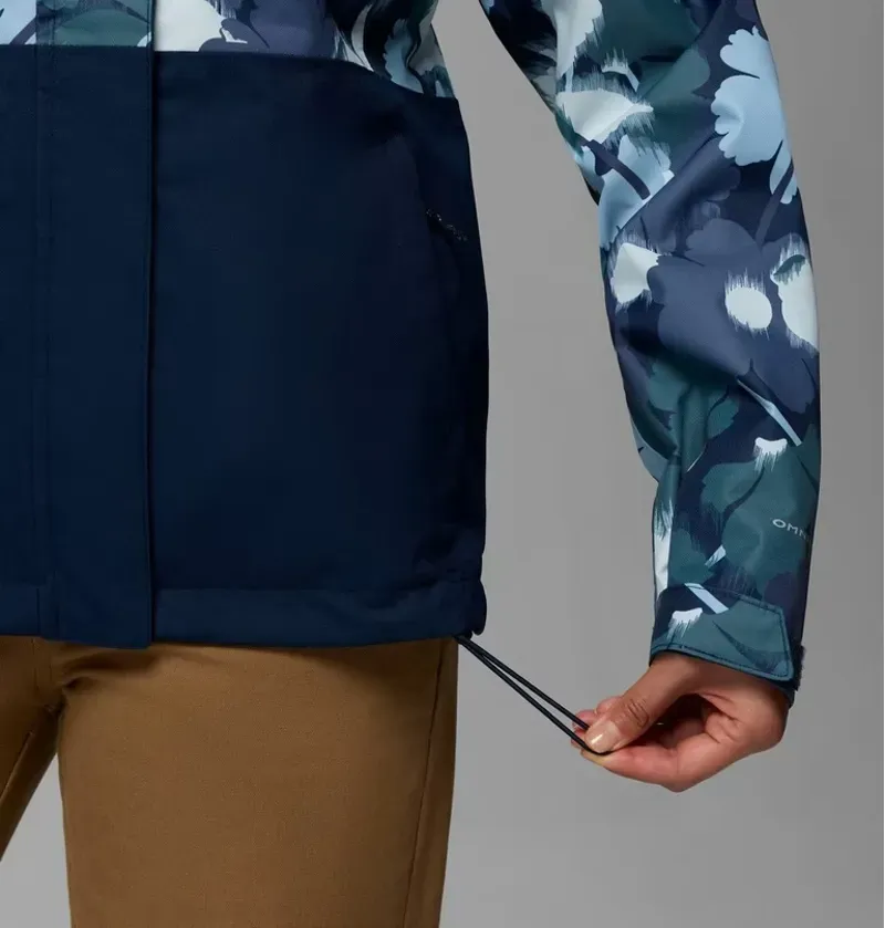 Columbia Womens Hikebound Printed Jacket in Collegiate Navy-2