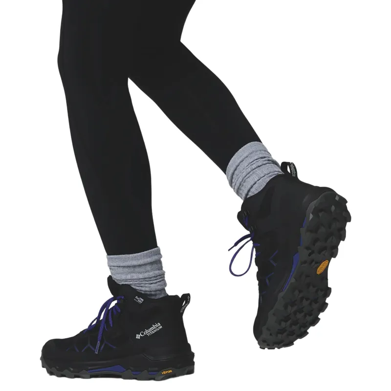 Columbia Womens Peakfreak Titanium Outdry Mid Hiking Boots in Black / Purple Quartz-5