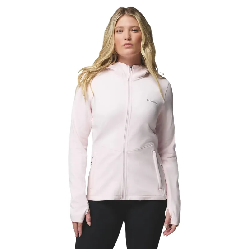 Columbia Womens Star Valley Hooded Full Zip Jacket in Powder Pink