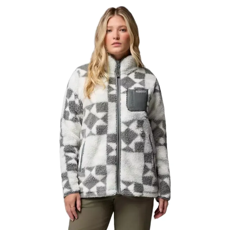 Columbia Womens West Bend Print Full Zip II in Tea Light / Cozy Quilt