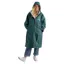 Dryrobe Adults Advance Long Sleeve Changing Robe in Dark Green / Nimbus Cloud
