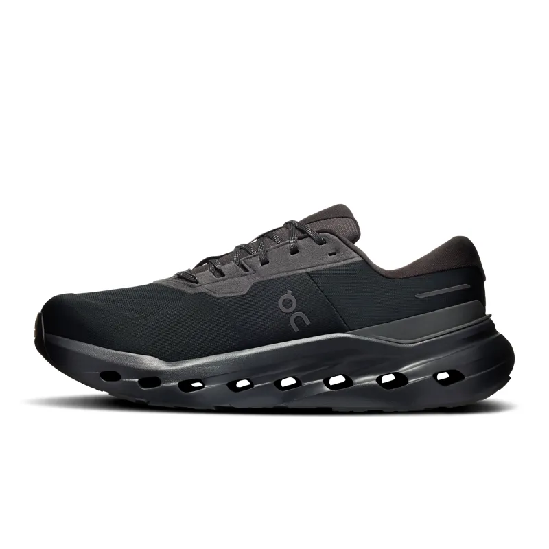 On Men's Cloudrunner 3 Waterproof Running Shoes in Black / Black-3