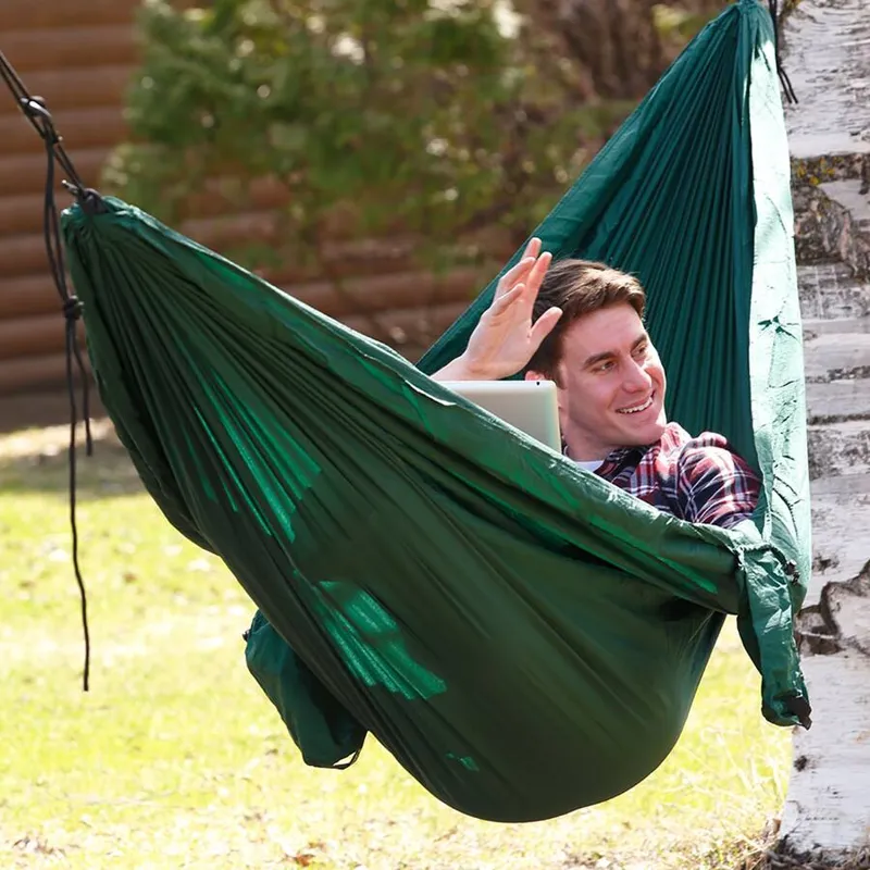 Coghlan's Unisex Single Parachute Hammock in Green-2