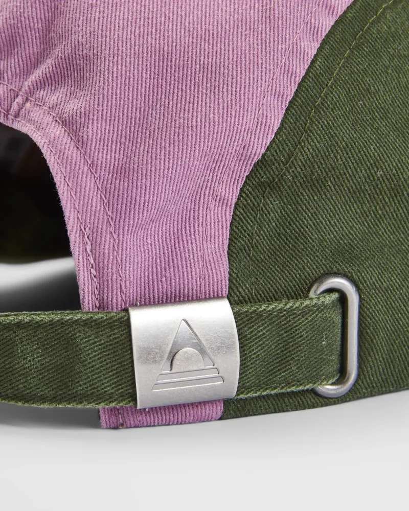 Passenger Fixie Organic 5 Panel Cap 2 in Grape Multi-3
