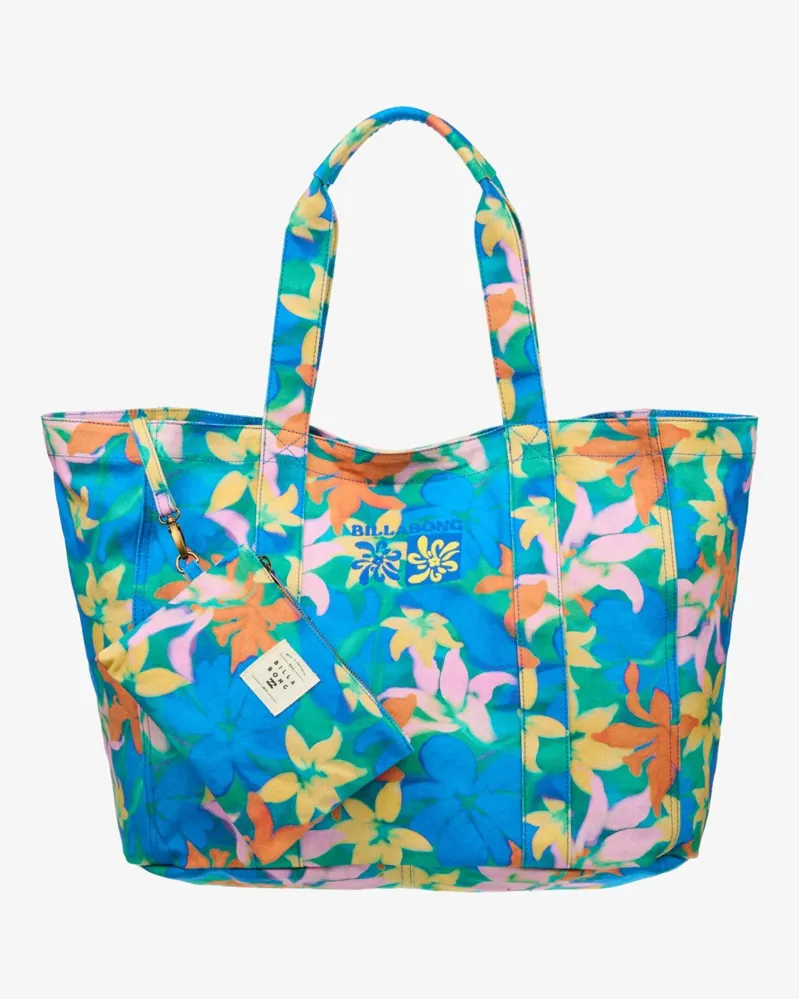 Billabong Playa Del Sol Tote Bag in Agua Flores-1